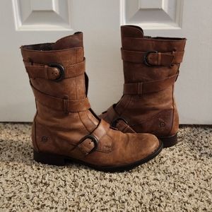 Born Alamid Brown Leather Boots 9
